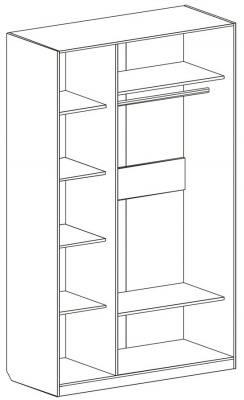 Шкаф 3-х дверный Николь